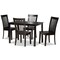 Baxton Studio Erion Modern and Contemporary Dark Brown Finished Wood 5-Piece Dining Set 184-11426-8026-Zoro - alternate 1